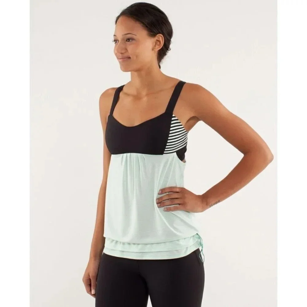 Lululemon Run: Back On Track Tank Mint Moment